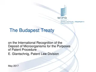 The Budapest Treaty on Microorganism Deposits