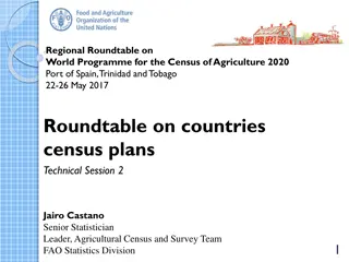 Regional Roundtable on World Programme for the Census of Agriculture 2020