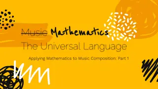 Applying Mathematics to Music Composition: Part 1