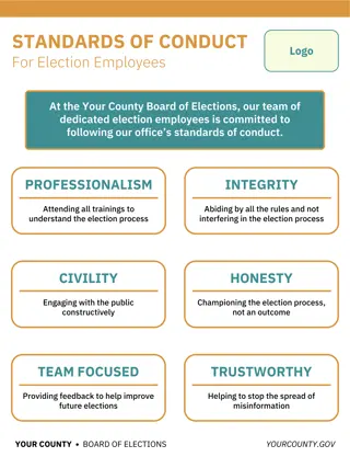 Standards of Conduct for Election Employees at Your County Board of Elections