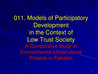 Participatory Development and Trust Building in Low-Trust Societies