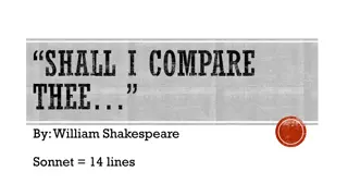 Analysis of Shakespeare's Sonnet: Shall I Compare Thee