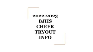 BJHS Cheer Tryout Information for 2022-2023