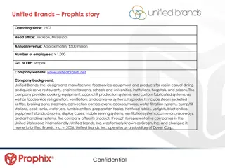 Unified Brands Prophix Story - Transforming Financial Planning & Analysis