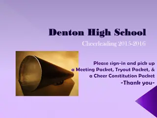 Denton High School Cheerleading Program Information 2015-2016