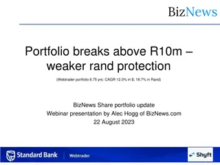 Webtrader Portfolio Update: Breaks Above R10m with Weaker Rand Protection - BizNews Share Portfolio