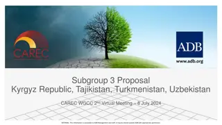 Glaciers and Water Resources Project Proposal for Central Asian Countries