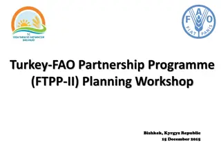 Turkey-FAO Partnership Programme (FTPP-II) Workshop in Bishkek, Kyrgyz Republic