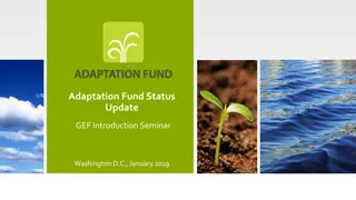 Adaptation Fund Status Update: GEF Introduction Seminar Highlights