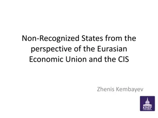 Regional Integration and Non-Recognized States in Eurasia