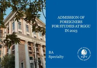 Admission Process for Foreigners at RGGU in 2023: Deadlines and Required Documents