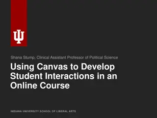 Enhancing Online Student Interactions Using Canvas in Political Science Course