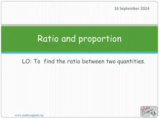 Ratios and Proportions in Mathematics