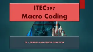 Error Handling Techniques in VBA Programming