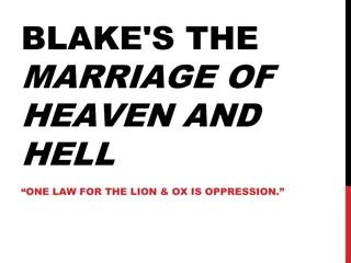 Contraries, Proverbs, and Marriage: Understanding Blake's The Marriage of Heaven and Hell