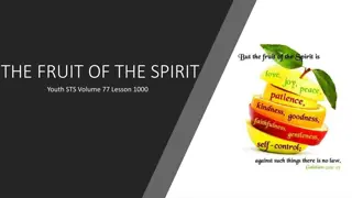 The Fruit of the Spirit in Christian Character Development