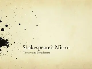 Elizabethan Theatre Concerns and Metatheatre Reflections