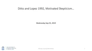 Understanding Motivated Skepticism in Public Policy Framing