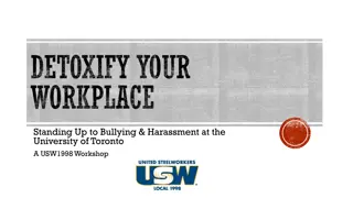 Dealing with Workplace Harassment and Uncivil Conduct