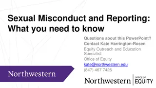 Sexual Misconduct and Reporting at Northwestern University