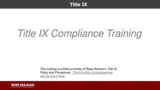 Understanding Title IX Compliance in Education