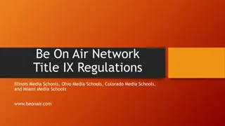 Ensuring Compliance with Title IX Regulations in Media Schools