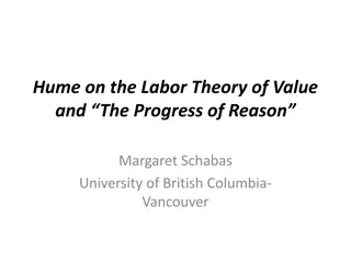 Hume's Views on Labor Theory of Value and Reason's Progress