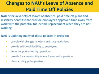 Updates to NAU's Leave of Absence and Paid Time Off Policies