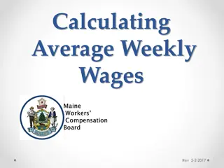 Average Weekly Wages in Maine Workers' Compensation Act