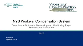 NYS Workers' Compensation System Compliance Outreach Scenarios 2015