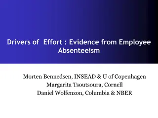 Employee Effort: Evidence from Absenteeism Analysis