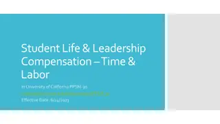 University of California PPSM-30: Student Life & Leadership Compensation Guidelines