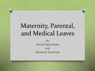 Maternity, Parental, and Medical Leave Policies for Academic Appointees