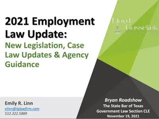 Recent Employment Law Updates in Texas