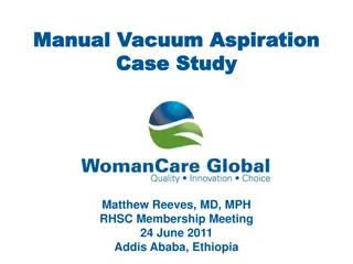 Global Strategies for Improving Access to Manual Vacuum Aspiration (MVA) Services