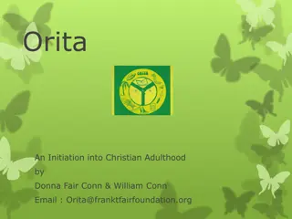 Orita: An Initiation into Christian Adulthood