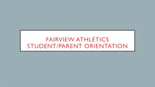 Fairview Athletics Student/Parent Orientation Information