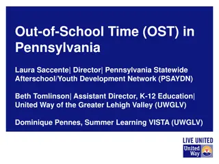 Pennsylvania Statewide Afterschool Network and Youth Development Programs