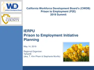 California Workforce Development Boards' Prison to Employment Initiative Summit 2019