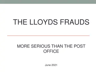 The Lloyds and Post Office Financial Scandals Compared