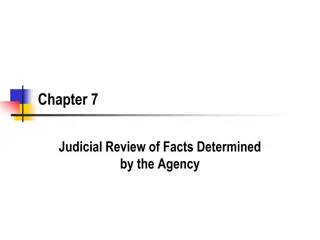 Understanding Judicial Review of Agency Facts