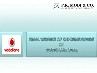 Vodafone's Tax Dispute Timeline in India