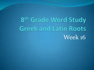 Understanding Greek and Latin Roots: Therm and Dict