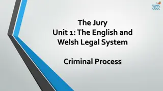 The English and Welsh Legal System: The Role of Juries