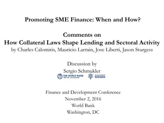 Collateral Laws in SME Finance for Economic Growth