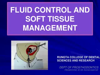 Management of Fluid Control and Soft Tissue in Prosthodontics