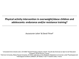 Combined Endurance and Resistance Training for Overweight/Obese Youth