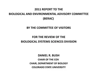 Review of Biological Systems Sciences Division - 2011 Report