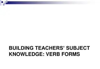 Understanding Verb Forms in English Language