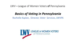 Voting Basics in Pennsylvania